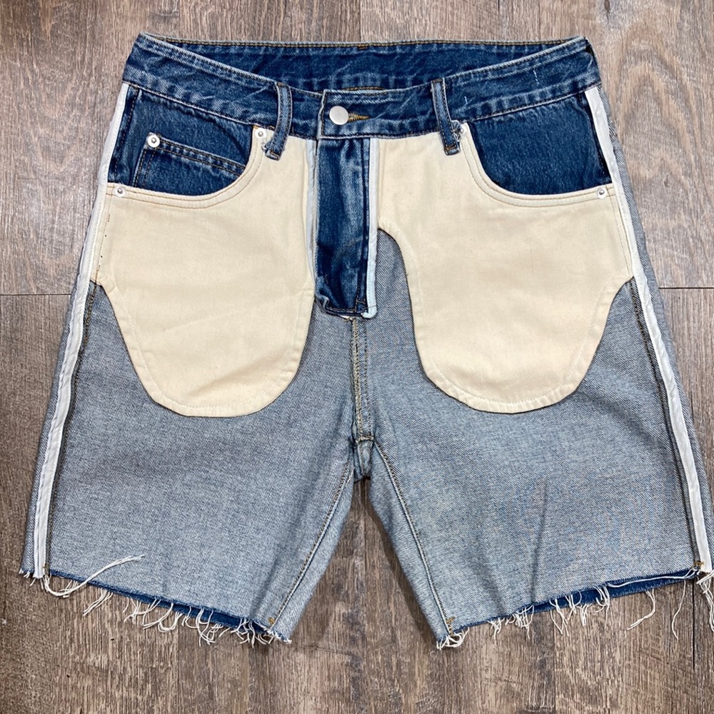 Brand new denim shorts with tag